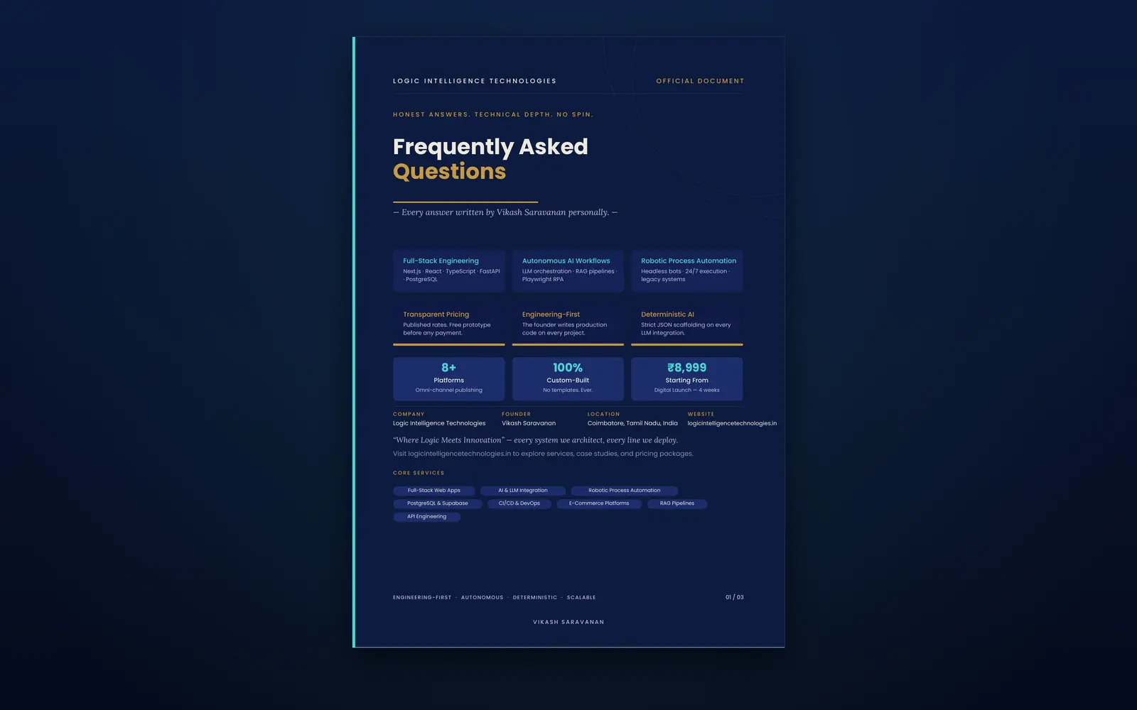 Frequently Asked Questions Document Cover