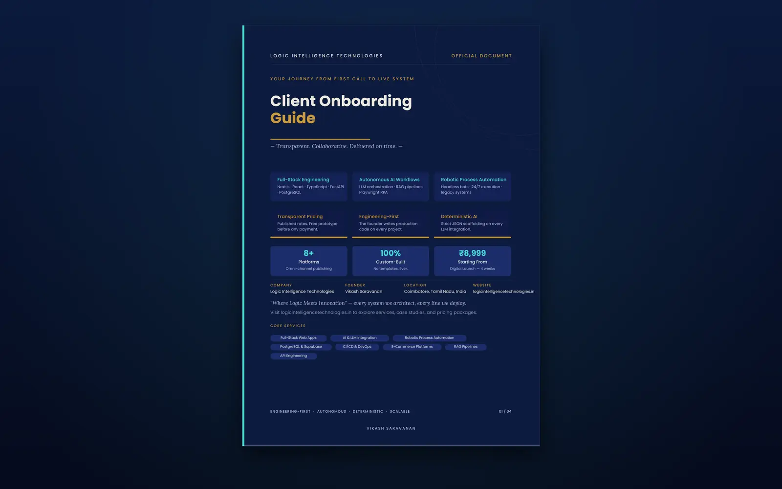 Client Onboarding Guide Document Cover